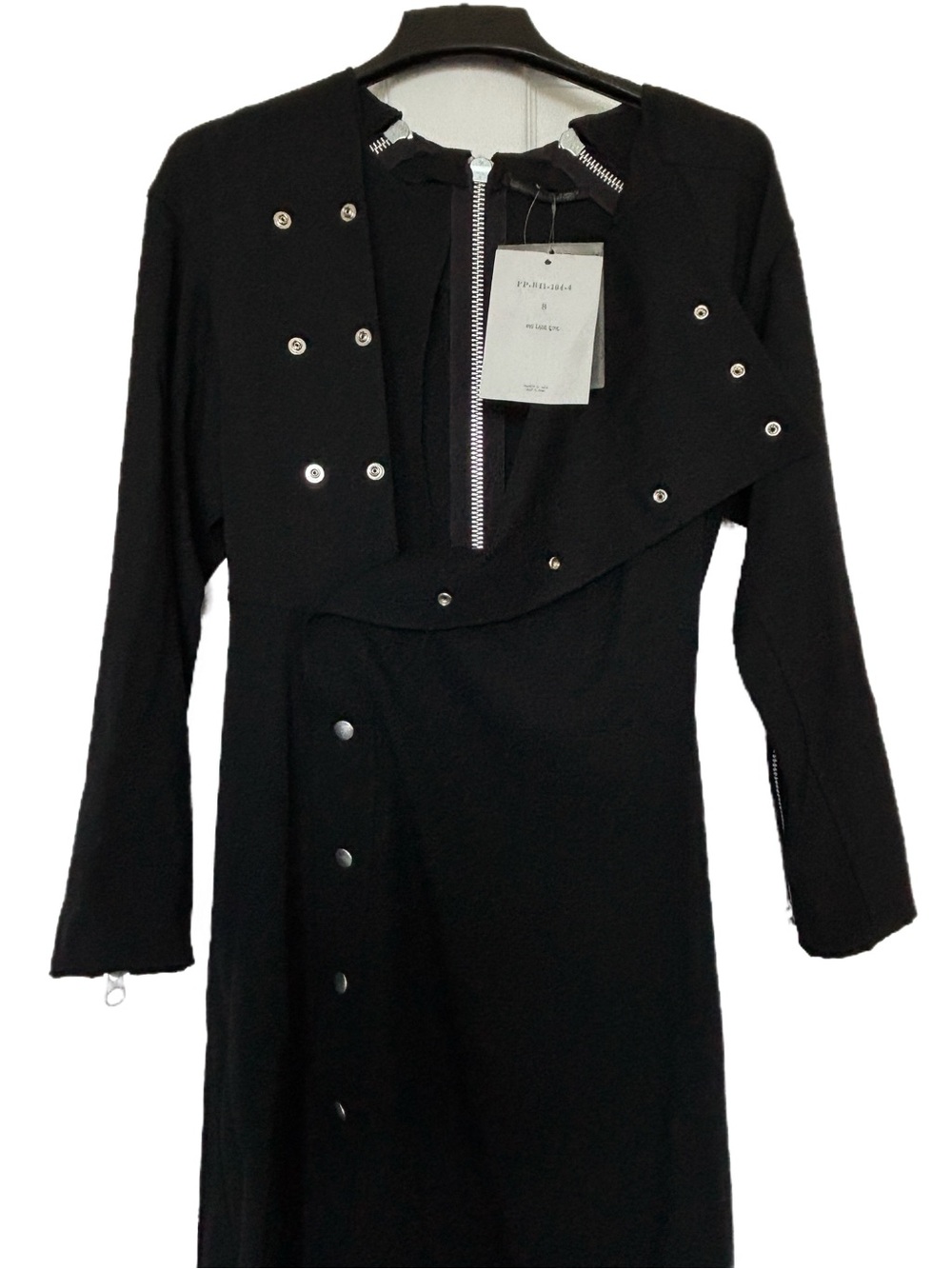 Yohji Yamamoto Vintage Black Convertible Long Coat Maxi Dress NWT Size Small - Picture 9 of 16